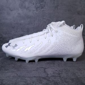 UNDER ARMOUR‎ Spotlight Select MC Molded Football Cleats Mens 13 White Silver